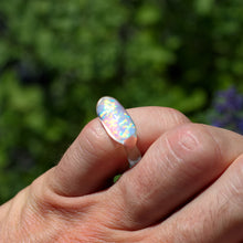 Load image into Gallery viewer, Glass Ring with Opal