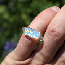 Load image into Gallery viewer, Glass Ring with Opal