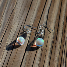 Load image into Gallery viewer, Large Opal Earrings