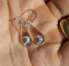 Load image into Gallery viewer, Opal Teardrop Moon Earrings
