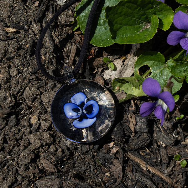 Violets and Violet Pendants