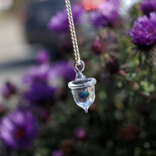 Load image into Gallery viewer, Glass Acorn Pendant with Opal
