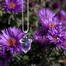 Load image into Gallery viewer, Glass Acorn Pendant with Opal
