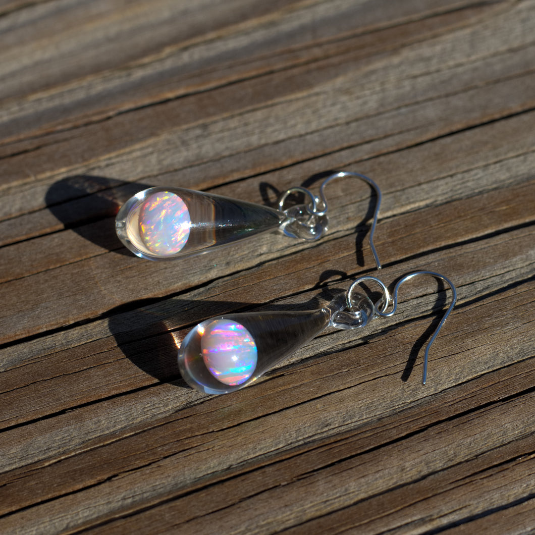 Large Opal Earrings