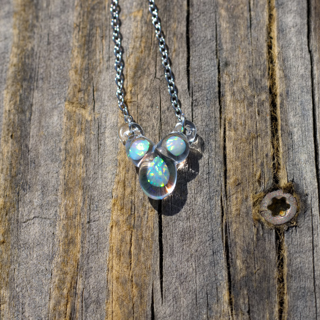 3 Opal Pendant with Pear Opal