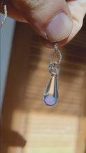 Load and play video in Gallery viewer, Video of Glass Opal Necklace
