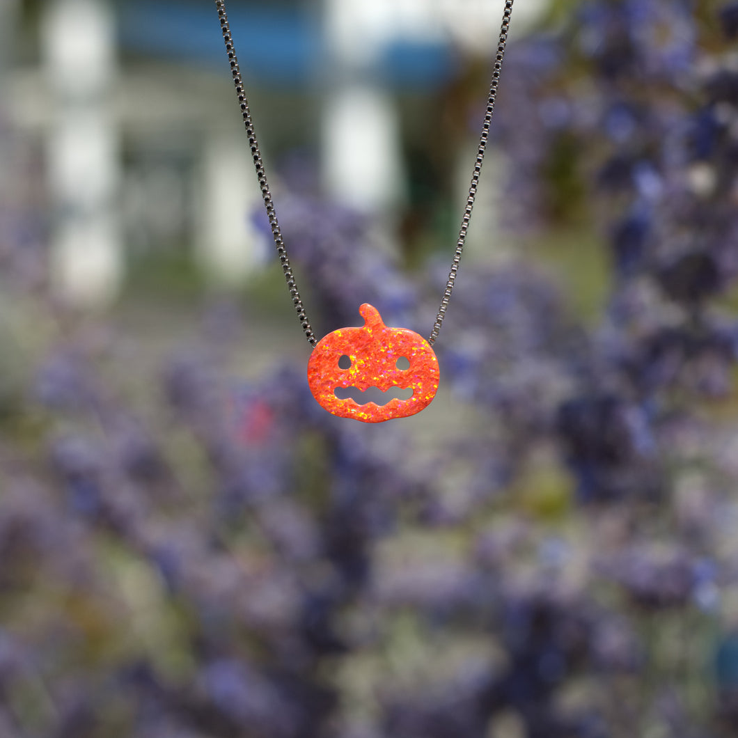 Opal Pumpkin Necklace