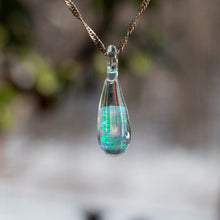 Load image into Gallery viewer, Glass Teardrop Necklace
